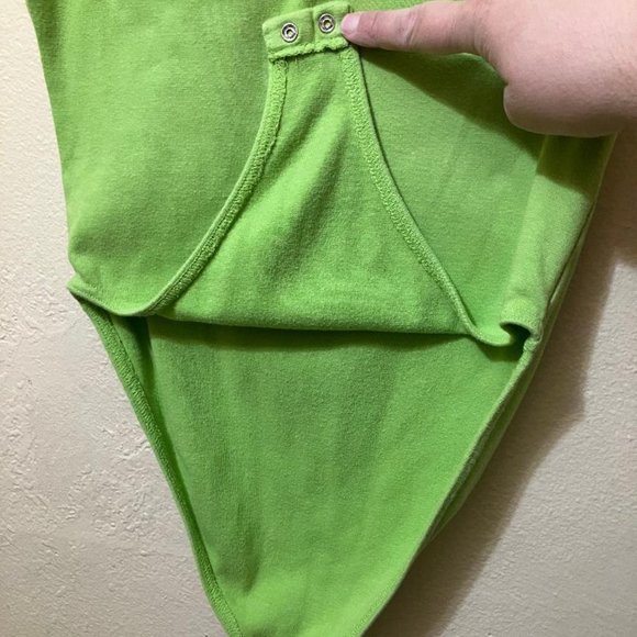 Vintage J.X.P. Designs Women's Light Green Short Sleeve Bodysuit Size Medium - Picture 4 of 7